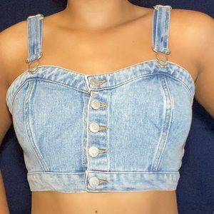 Denim Crop Top